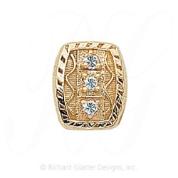 GS264 D - 14 Karat Gold Diamond Slide 